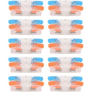 Unbranded 10 PCS Conductor Compact Connectors 2 In 2 Out Unbranded 10 PCS Conductor Compact Connectors 2 In 2 Out