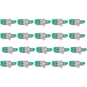 Unbranded 20Pcs Wire Splice Connector 1 In 2 Out Lever Wire Unbranded 20Pcs Wire Splice Connector 1 In 2 Out Lever Wire