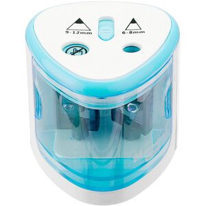 GreenZech (Blue) 3 Color 2 Double Holes Automatic Electric Pencil Sharpener Home School Of GreenZech (Blue) 3 Color 2 Double Holes Automatic Electric Pencil Sharpener Home School Of