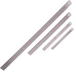 GreenZech (50cm) 1Pcs 15cm/20cm/30cm/50cm Stainless Steel Straight Ruler Double Scale Stud GreenZech (50cm) 1Pcs 15cm/20cm/30cm/50cm Stainless Steel Straight Ruler Double Scale Stud