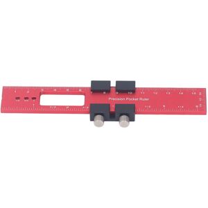 Unbranded Woodworking Ruler 160mm Aluminum Alloy Precise Unbranded Woodworking Ruler 160mm Aluminum Alloy Precise