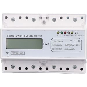 Unbranded 7 Digit LCD Electric Energy Meter 35mm DIN Rail Unbranded 7 Digit LCD Electric Energy Meter 35mm DIN Rail