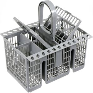SPARES2GO Dishwasher Cutlery Basket Cage UNIVERSAL Removable Handle Grey SPARES2GO Dishwasher Cutlery Basket Cage UNIVERSAL Removable Handle Grey