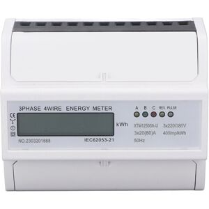 Unbranded Electric Meter 3 Phase 4 Wire 7P LCD Digital Unbranded Electric Meter 3 Phase 4 Wire 7P LCD Digital
