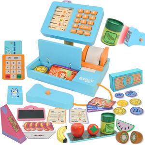 Bluey Cash Register. Press The Buttons to Hear Beeps, Sounds, and Phrases From a Bluey Cash Register. Press The Buttons to Hear Beeps, Sounds, and Phrases From a