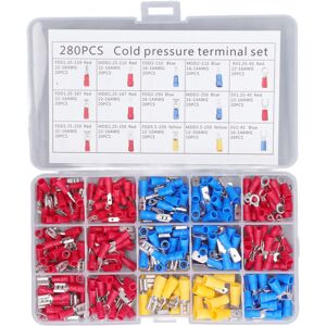 Unbranded 280Pcs Cold Pressed Terminal Brass Core Insulated Unbranded 280Pcs Cold Pressed Terminal Brass Core Insulated