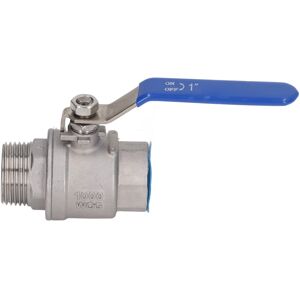 Unbranded Ball Valve 1in NPT Stainless Steel Straight Ball Unbranded Ball Valve 1in NPT Stainless Steel Straight Ball
