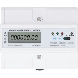 Unbranded 3 Phase 4 Wire Electronic Energy Meter 35mm DIN Unbranded 3 Phase 4 Wire Electronic Energy Meter 35mm DIN