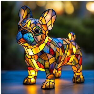 Unbranded (Bulldog) Creative Dolphin Panda Lion Leopard Dog Animal Resin Led Ornament Ligh Unbranded (Bulldog) Creative Dolphin Panda Lion Leopard Dog Animal Resin Led Ornament Ligh