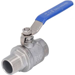 Unbranded Ball Valve Female Male Thread 3/4in Stainless Unbranded Ball Valve Female Male Thread 3/4in Stainless