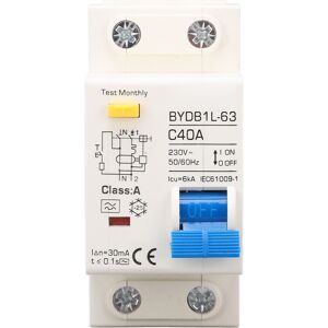 Unbranded A Type Leakage Protection Switch 40A 30mA Single Unbranded A Type Leakage Protection Switch 40A 30mA Single