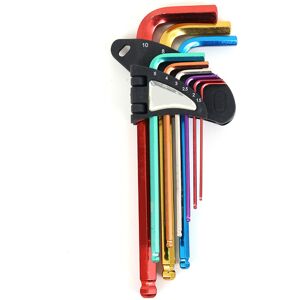 Unbranded 9Pcs Hex Wrench Star Key Ball End Metal Long Arm Unbranded 9Pcs Hex Wrench Star Key Ball End Metal Long Arm