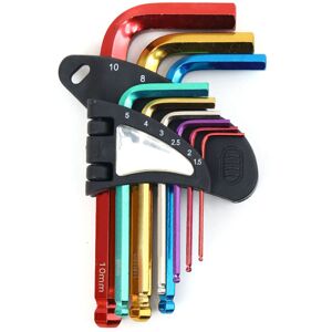 Unbranded 9Pcs Hex Wrench Star Key Ball End Metal Long Arm Unbranded 9Pcs Hex Wrench Star Key Ball End Metal Long Arm