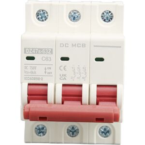 Unbranded 3P Miniature Circuit Breaker DIN Rail Mounted Unbranded 3P Miniature Circuit Breaker DIN Rail Mounted