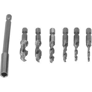 Unbranded Drill Tap Set Combined Bit Hex Shank Spiral Metric Unbranded Drill Tap Set Combined Bit Hex Shank Spiral Metric