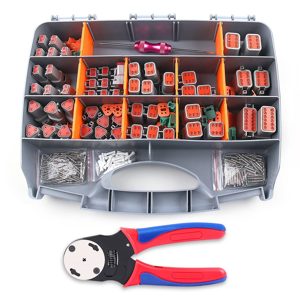 Typecat 338Pcs Dt Deutsch Connector Kit - 2 3 4 6 8 12 Pin Connectors, Crimpin Typecat 338Pcs Dt Deutsch Connector Kit - 2 3 4 6 8 12 Pin Connectors, Crimpin