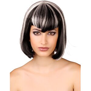 Rubies Black and white fringe wig for women Rubies Black and white fringe wig for women