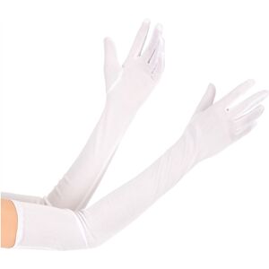 Rubies Long white gloves for adults, 60 cm Rubies Long white gloves for adults, 60 cm