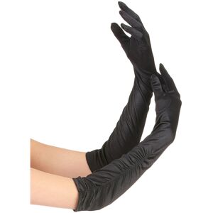 Rubies Women's black gathered mid-length gloves Rubies Women's black gathered mid-length gloves
