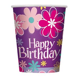 Rubies Happy Birthday Paper Cups Rubies Happy Birthday Paper Cups