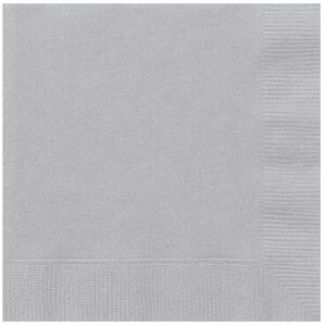 Rubies 50 Grey Paper Napkins 33 x 33 cm Rubies 50 Grey Paper Napkins 33 x 33 cm