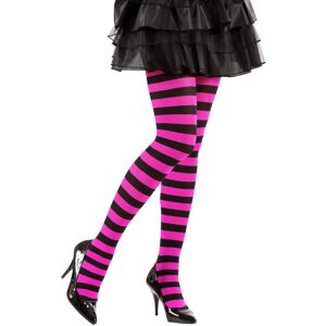 Rubies Adult black and pink striped tights Rubies Adult black and pink striped tights