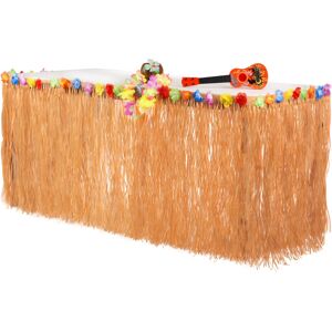 Rubies Hawaii table skirt beige 2.74 m x 71 cm Rubies Hawaii table skirt beige 2.74 m x 71 cm