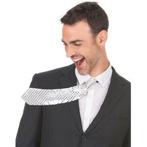 Rubies Adult silver sequin tie Rubies Adult silver sequin tie