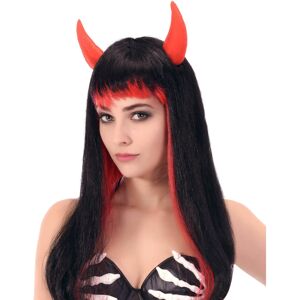 Rubies Long black and red devil wig for women Rubies Long black and red devil wig for women