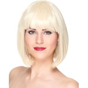 Rubies Luxury short bob blonde wig with bangs for women Rubies Luxury short bob blonde wig with bangs for women