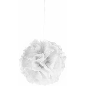 Rubies White paper hanging pompom 25 cm Rubies White paper hanging pompom 25 cm