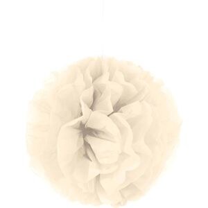 Rubies 35cm cream paper hanging pompom Rubies 35cm cream paper hanging pompom