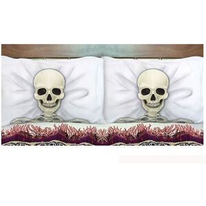 Rubies 2 Skeleton Pillowcases 53 x 81 cm Halloween Rubies 2 Skeleton Pillowcases 53 x 81 cm Halloween