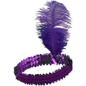 Rubies Women's purple sequin and feather Charleston headband Rubies Women's purple sequin and feather Charleston headband
