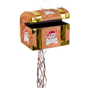 JADEO Pirate Treasure Chest Piñata - 30x32x22 cm JADEO Pirate Treasure Chest Piñata - 30x32x22 cm