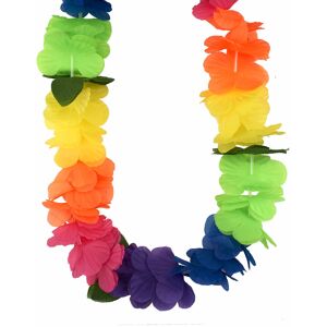 Rubies Hawaiian necklace with large multicolored flowers Rubies Hawaiian necklace with large multicolored flowers