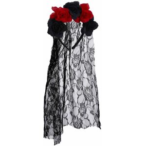 Rubies Flower headband with lace veil for adults Rubies Flower headband with lace veil for adults