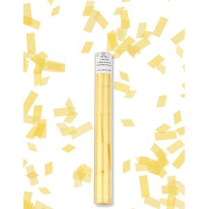 Rubies Yellow rectangular confetti launcher tube 27 cm Rubies Yellow rectangular confetti launcher tube 27 cm