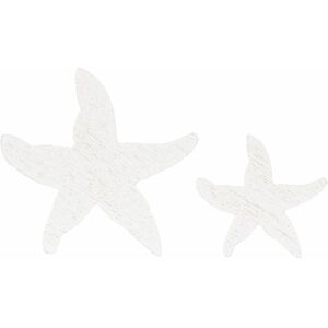 Rubies 12 White Starfish Wooden Confetti 3 and 2 cm Rubies 12 White Starfish Wooden Confetti 3 and 2 cm