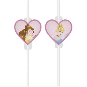 Rubies 4 Disney Princess Hearts Cardboard Medallion Straws Rubies 4 Disney Princess Hearts Cardboard Medallion Straws