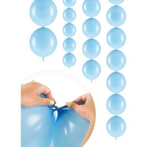 Rubies 20 Pastel Blue Inflatable Balloons to Connect 28 cm Rubies 20 Pastel Blue Inflatable Balloons to Connect 28 cm