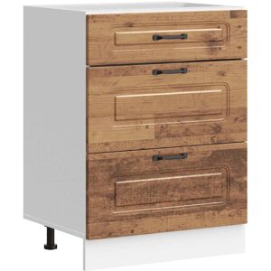 (old wood, 60 x 46 x 81.5 cm) vidaXL Kitchen Base Cabinet Kalmar Smoked Oak Engi (old wood, 60 x 46 x 81.5 cm) vidaXL Kitchen Base Cabinet Kalmar Smoked Oak Engi