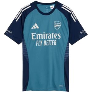 Adidas Arsenal Training Shirt - Blue - Slim Fit - 2025-2026 Adidas Arsenal Training Shirt - Blue - Slim Fit - 2025-2026