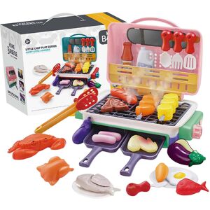 Unbranded (Pink) Children's Barbecue Rack Toy Kitchen Cooking Realistic Spray Light Sound Unbranded (Pink) Children's Barbecue Rack Toy Kitchen Cooking Realistic Spray Light Sound