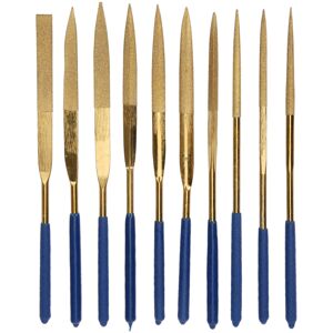 Unbranded 10Pcs Set 4x160mm Mini Titanium Plated Diamonds Unbranded 10Pcs Set 4x160mm Mini Titanium Plated Diamonds