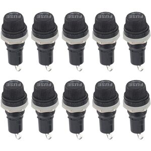 Unbranded 10pcs Panel Mount Screw Cap Fuse Holder Case for Unbranded 10pcs Panel Mount Screw Cap Fuse Holder Case for