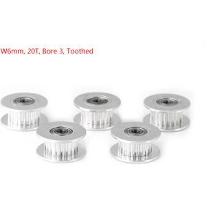 Unbranded 5pcs Aluminum 2GT Belt Timing Pulley 3D Printer Unbranded 5pcs Aluminum 2GT Belt Timing Pulley 3D Printer