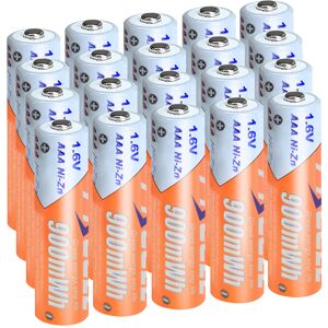 Unbranded 4PCS AAA 900mWh 1.6V Battery Ni-Zn Rechargeable Batteries Unbranded 4PCS AAA 900mWh 1.6V Battery Ni-Zn Rechargeable Batteries