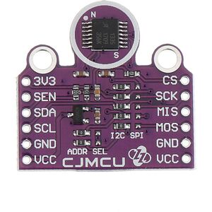 GreenZech Hall Effect 360 Non-Contact X-Y Plane Angle Sensor Module 3.3V/5V I2C SPI GreenZech Hall Effect 360 Non-Contact X-Y Plane Angle Sensor Module 3.3V/5V I2C SPI