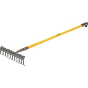 Roughneck ROU68302 Sharp-Edge Soil Rake 350x1500mm/13?x59", Black- Yellow Roughneck ROU68302 Sharp-Edge Soil Rake 350x1500mm/13?x59", Black- Yellow